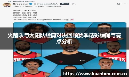 火箭队与太阳队经典对决回顾赛季精彩瞬间与亮点分析
