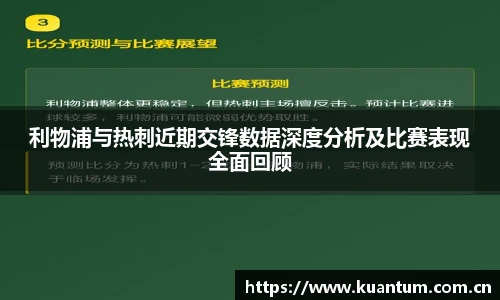 利物浦与热刺近期交锋数据深度分析及比赛表现全面回顾